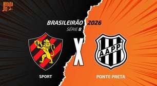 Sport x Ponte Preta: onde assistir, escalações e arbitragem