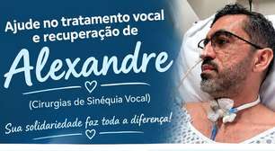 A luta de Alexandre pela recuperação da voz e da saúde com sinequia vocal