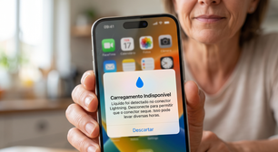 Aviso de líquido detectado no iPhone? Saiba como secar o celular do jeito certo para evitar danos permanentes, descubra o risco de usar arroz ou papel toalha e veja como carregar o aparelho com segurança na emergência