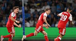Arsenal vence Napoli fora de casa e estreia com vitória na Champions