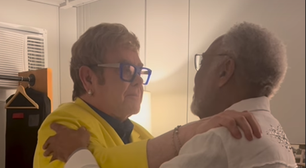 Elton John se derrete por Gilberto Gil nos bastidores do Rock in Rio: "você é uma lenda"