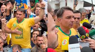 Flávio faz campanha no local onde Bolsonaro sofreu facada e acusa Dino de 'defender causa do Lula'