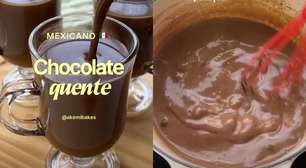 Chocolate quente mexicano: aprenda a fazer a receita cremosa que virou febre nas redes