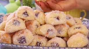 Nhoque doce de goiabada que derrete na boca, um doce tradicional maravilhoso para o lanche