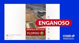 Vídeo de 2024 é tirado de contexto para alegar baixa adesão ao desfile de 7 de Setembro deste ano