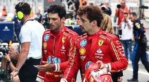 F1: Sainz comenta disputa entre Hamilton e Leclerc por espaço na Ferrari