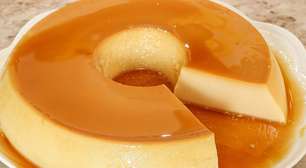 Pudim de leite condensado super cremoso e lisinho, com aquela calda de caramelo perfeita