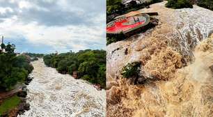 Com chuvas intensas, vídeo mostra 'super vazão' do Rio Tietê no interior de São Paulo