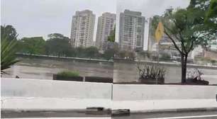 Rio Tietê sobe e fica perto de transbordar na cidade de São Paulo; veja vídeo