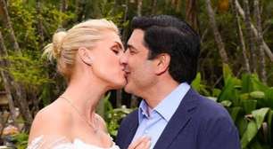 Errou? Vestido de noiva de Ana Hickmann deixa fãs perplexos: 'Meu Deus'