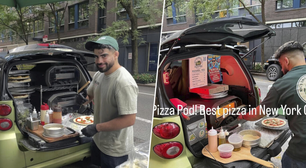 Um chef de Nova York fez algo com seu carro: transformou-o em uma pizzaria com fornos que fatura 12 mil dólares por mês