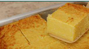 Bolo de aipim cremoso que derrete na boca de tão macio, perfeito para servir com um café