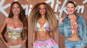 Frio? Brunna Gonçalves, Mari Bridi e mais famosas deixam barrigas à mostra em looks estilosos para o último dia de Rock in Rio. Veja +30 fotos!
