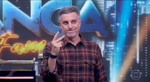 O que rolou? Roupa de Luciano Huck roupa a cena no 'Domingão': 'Como chama isso?'