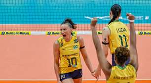 Brasil bate Argentina na final do Sul-Americano de vôlei feminino e garante vaga em Los Angeles-2028