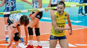 Brasil vence Argentina no vôlei feminino e garante vaga nas Olimpíadas