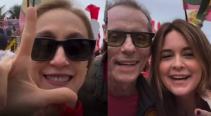 Malu Mader, Claudia Abreu e mais famosos apoiam Lula em manifestação e web reage: 'Que desserviço'