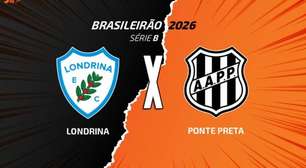 Londrina x Ponte Preta: onde assistir, escalações e arbitragem