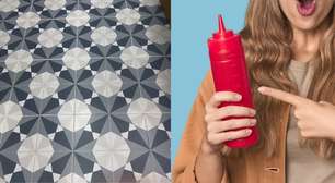 Rakidag, especialista em arrumação e limpeza: "Para limpar o rejunte do chão, misturo água oxigenada e duas gotas de sabão em um frasco de ketchup."