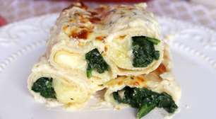 Panqueca de espinafre com queijo: receita cremosíssima para variar o cardápio