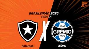 Botafogo x Grêmio: onde assistir, escalações e arbitragem