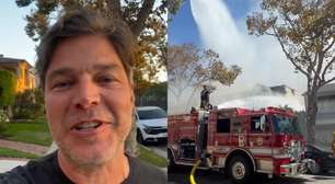 Ex-ator da Globo desabafa sobre perda de itens após incêndio destruir sua casa nos EUA
