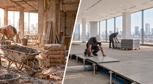 Piso elevado avança com a construção sustentável