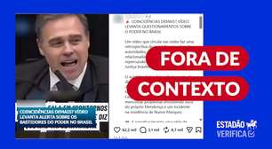 Vídeo tira de contexto falas de André Mendonça para associar diretor-geral da PF a 'máfia' e armas
