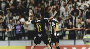 Atlético x Santos: Bernard marca gol e atinge recorde histórico na Arena MRV