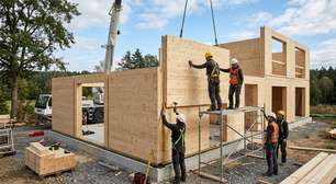 Nem construção a seco nem tijolos: o sistema europeu para construir casas de 100 m2 em 7 dias