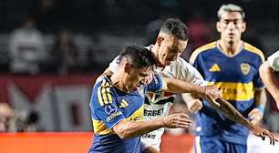 São Paulo empata com o Boca Juniors e está fora da Copa Sul-Americana