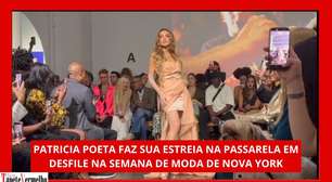 Patrícia Poeta estreia como modelo em desfile da semana de moda de Nova York; veja vídeo