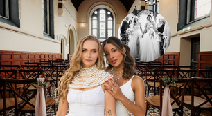 'O dia que eu nunca vou me esquecer': ex-'BBB 15' Talita abre álbum de fotos de casamento com esposa britânica; união aconteceu na Irlanda, em exuberante capela do século 18 com arquitetura clássica