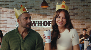 'Enquanto umas choram pelo ex...': Paolla Oliveira e Diogo Nogueira surgem juntos de novo em ação inédita; Coca-Cola e Burguer King reúnem ex-casal e vídeo agita famosos