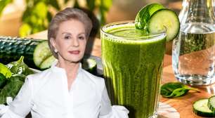 Com gengibre, pepino, água e espinafre: Carolina Herrera, aos 87 anos, dispensa Coca-Cola e toma esse smoothie saudável todos os dias; receita favorece a digestão e fortalece o sistema imunológico