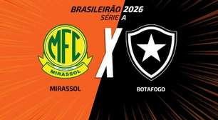 Mirassol x Botafogo: onde assistir, escalações e arbitragem