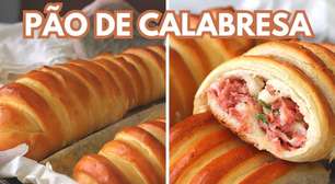 Pão de calabresa bem recheado e fofinho, aquele lanche perfeito que deixa a casa toda cheirosa
