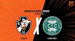 Vasco x Coritiba: onde assistir, escalações e arbitragem