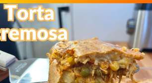 Torta cremosa de liquidificador muito fácil, rápida e deliciosa, com recheio bem caprichado