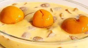 Gelado de pêssego muito rápido, fácil e refrescante, uma sobremesa maravilhosa