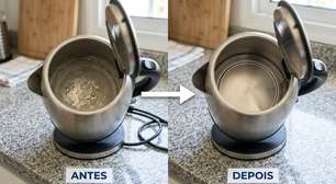 Na Grã-Bretanha, a chaleira elétrica recebe um cuidado simples quando começa a criar aquela crosta branca no fundo: remover o calcário e ferver apenas a quantidade de água necessária ajuda a evitar gasto de energia desnecessário