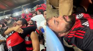 Torcedor do Flamengo desmaia na comemoração do gol da classificação na Libertadores