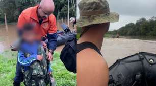 Mais de 4 horas de correnteza: Veja o resgate de famílias ilhadas por enchentes no interior de SP