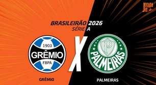 Grêmio x Palmeiras: onde assistir, escalações e arbitragem