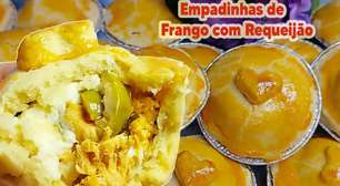Empadinha de frango com requeijão que desmancha na boca, um salgado irresistível