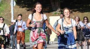 Com muito sol, cerveja e IA antiaglomeração, Munique abre Oktoberfest
