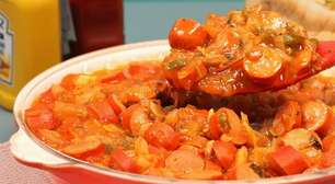 Molho de cachorro quente suculento e cremoso, feito com o segredo dos temperos para você arrasar