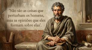 Epicteto, filósofo estoico, sobre como nossa interpretação pode pesar mais do que o próprio problema: "Não são as coisas que perturbam os homens, mas as opiniões que eles formam sobre elas"