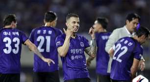 Matheus Oliveira, ex-Santos, marca golaço e faz história no FC Anyang