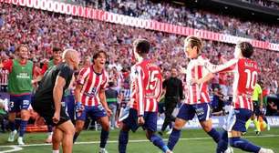 Atlético aproveita um a mais e derrota o Real Madrid por La Liga